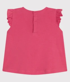 Petit Bateau T-Shirts, Oberteile*Ärmellose Baby-Bluse aus Baumwolle rosa PEONIA