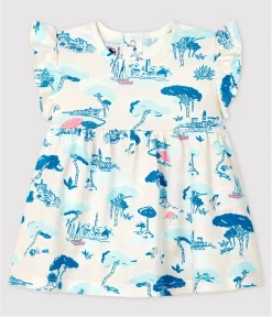 Petit Bateau T-Shirts, Oberteile*Ärmellose Baby-Bluse aus Jersey mit Printmuster für Mädchen weiss MARSHMALLOW/weiss MULTICO