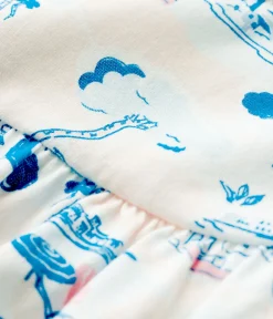 Petit Bateau T-Shirts, Oberteile*Ärmellose Baby-Bluse aus Jersey mit Printmuster für Mädchen weiss MARSHMALLOW/weiss MULTICO