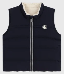 Petit Bateau Jacken, Anoraks*Ärmellose Baby-Weste zum Wenden blau SMOKING/ MILK
