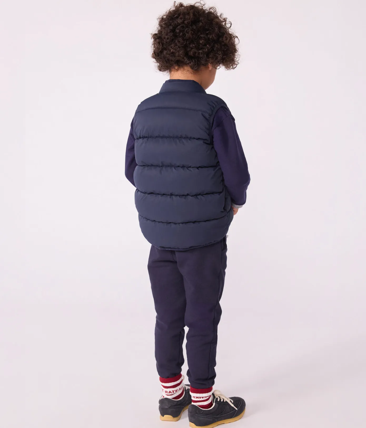 Petit Bateau Mäntel, Jacken, Regenjacken*Ärmellose Kinder-Winterjacke zum Wenden in zwei Farben blau SMOKING/gelb JAUNE