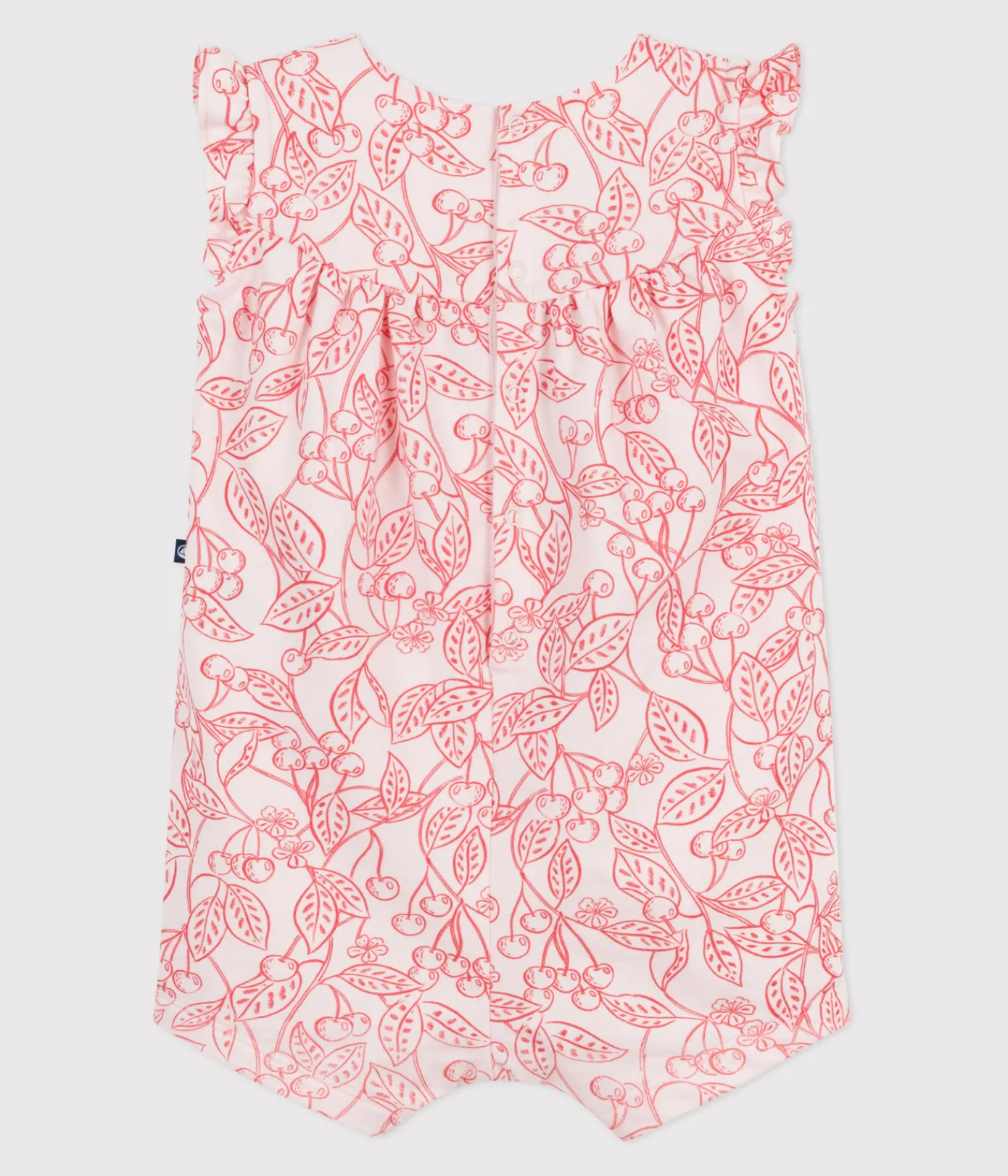 Petit Bateau Sets, Overalls & Latzhosen*Ärmelloser Baby-Kurzoverall aus Baumwolle mit rosa Kirschen rosa FLEUR/ SPI