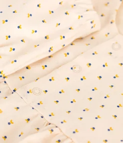 Petit Bateau Kleider|Newborn*Ärmelloses Baby Kleid mit Slip aus leichtem Jersey weiss AVALANCHE/ MULTICO