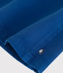 Petit Bateau Kleider*Ärmelloses Baby-Kleid aus Baumwolle und Lyocell blau INCOGNITO