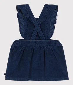 Petit Bateau Kleider*Ärmelloses Babykleid aus Cord CREPUSCULE