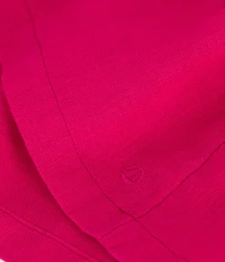 Petit Bateau Kleider*Ärmelloses Babykleid aus Leinen rosa DELHI