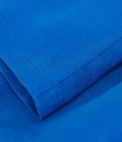 Petit Bateau Kleider*Ärmelloses Baby-Kleid aus Leinen blau PORCELANA