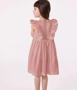 Petit Bateau Kleider, Röcke*Ärmelloses Kinderkleid aus schlichter Baumwolle rosa CHARME