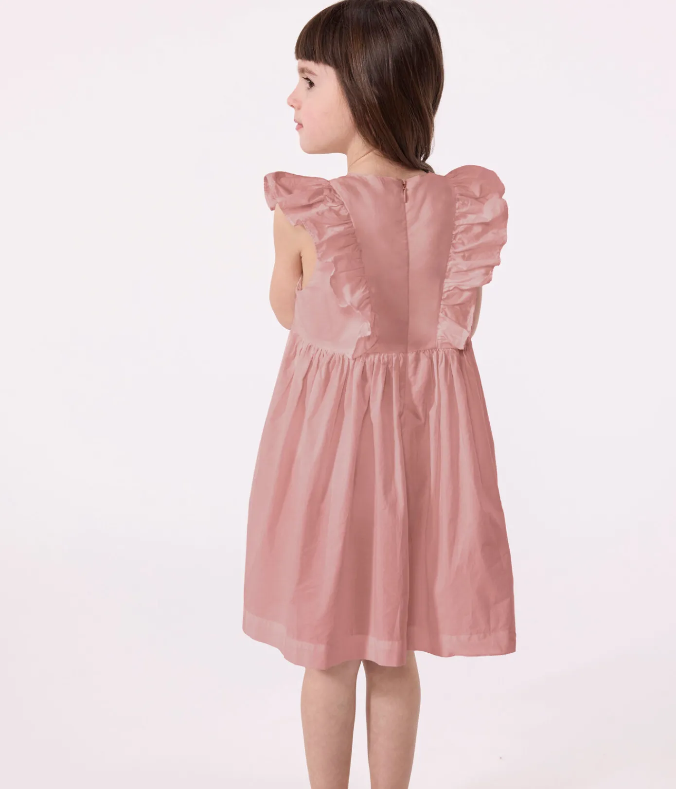 Petit Bateau Kleider, Röcke*Ärmelloses Kinderkleid aus schlichter Baumwolle rosa CHARME