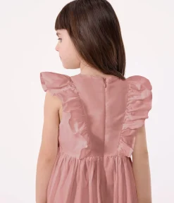 Petit Bateau Kleider, Röcke*Ärmelloses Kinderkleid aus schlichter Baumwolle rosa CHARME