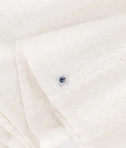 Petit Bateau Kleider, Röcke*Ärmelloses Kinder-Kleid aus Baumwolle weiss MARSHMALLOW