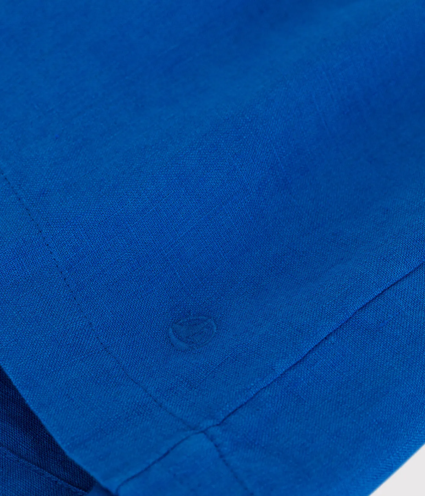 Petit Bateau Kleider, Röcke*Ärmelloses Kinder-Kleid aus einfarbigem Leinen blau PORCELANA