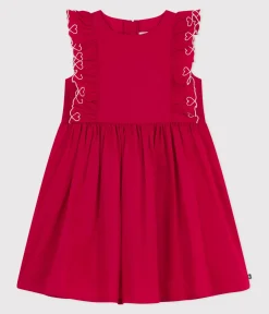 Petit Bateau Kleider, Röcke*Ärmelloses Kinder-Kleid aus Baumwolle ROT TERKUIT