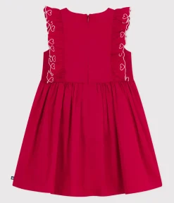 Petit Bateau Kleider, Röcke*Ärmelloses Kinder-Kleid aus Baumwolle ROT TERKUIT