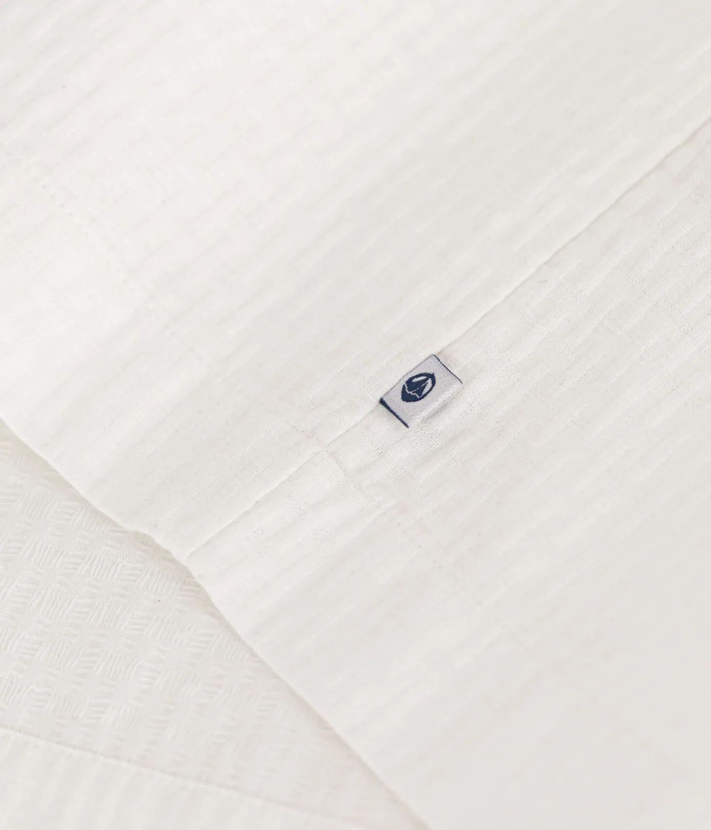 Petit Bateau Kleider, Röcke*Ärmelloses Kleid aus gemusterter Baumwolle Kinder/Mädchen weiss MARSHMALLOW