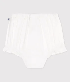Petit Bateau Shorts, Hosen, Leggings*Seersucker-Babypumphose weiss ECUME