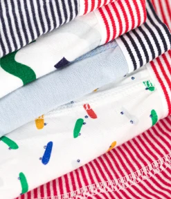 Petit Bateau Unterhosen, Boxershorts*Set aus 5 Kinder-Boxershorts mit Skateboard-Motiv, aus Baumwolle variante 1