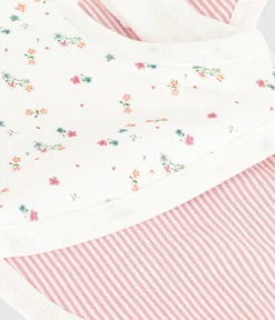 Petit Bateau Lätzchen​|Newborn*Set Baby-Lätzchen aus Baumwolle mit Blumenmotiv variante 1