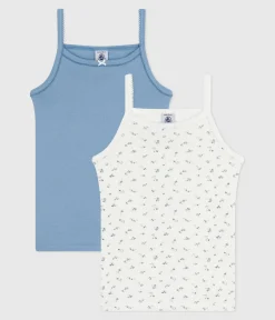 Petit Bateau Unterhemden, Tanktops|T-Shirts, Tops, Oberteile*Set Kinder Spaghetti-Tops aus Baumwolle variante 1