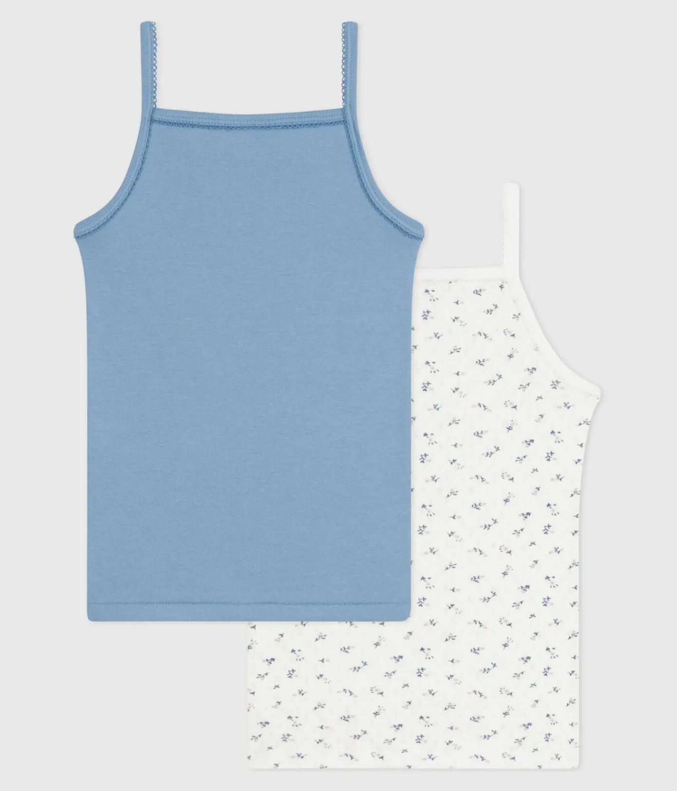 Petit Bateau Unterhemden, Tanktops|T-Shirts, Tops, Oberteile*Set Kinder Spaghetti-Tops aus Baumwolle variante 1