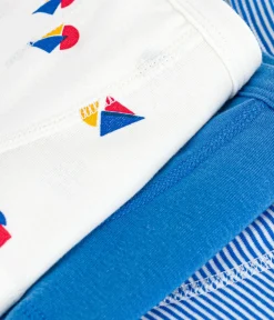 Petit Bateau Unterhosen, Boxershorts*Set Kinder-Boxershorts aus Baumwolle mit überzogenem Bund und Schiff-Motiv variante 1