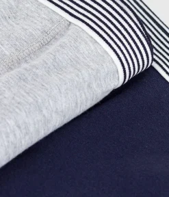 Petit Bateau Herren|Unterhosen, Boxershorts*Set Kinder-Boxershorts aus einfarbiger Baumwolle mit Elastan variante 1