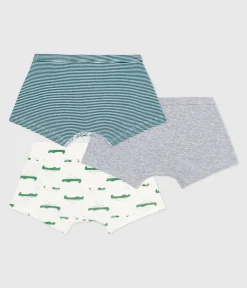 Petit Bateau Unterhosen, Boxershorts*Set Kinder-Boxershorts aus bedruckter Baumwolle mit überzogenem Bund variante 1