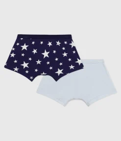 Petit Bateau Unterhosen, Boxershorts*Set Kinder-Boxershorts mit überzogenem Bund aus Baumwolle und Sternmotiv variante 1