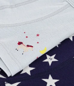 Petit Bateau Unterhosen, Boxershorts*Set Kinder-Boxershorts mit überzogenem Bund aus Baumwolle und Sternmotiv variante 1