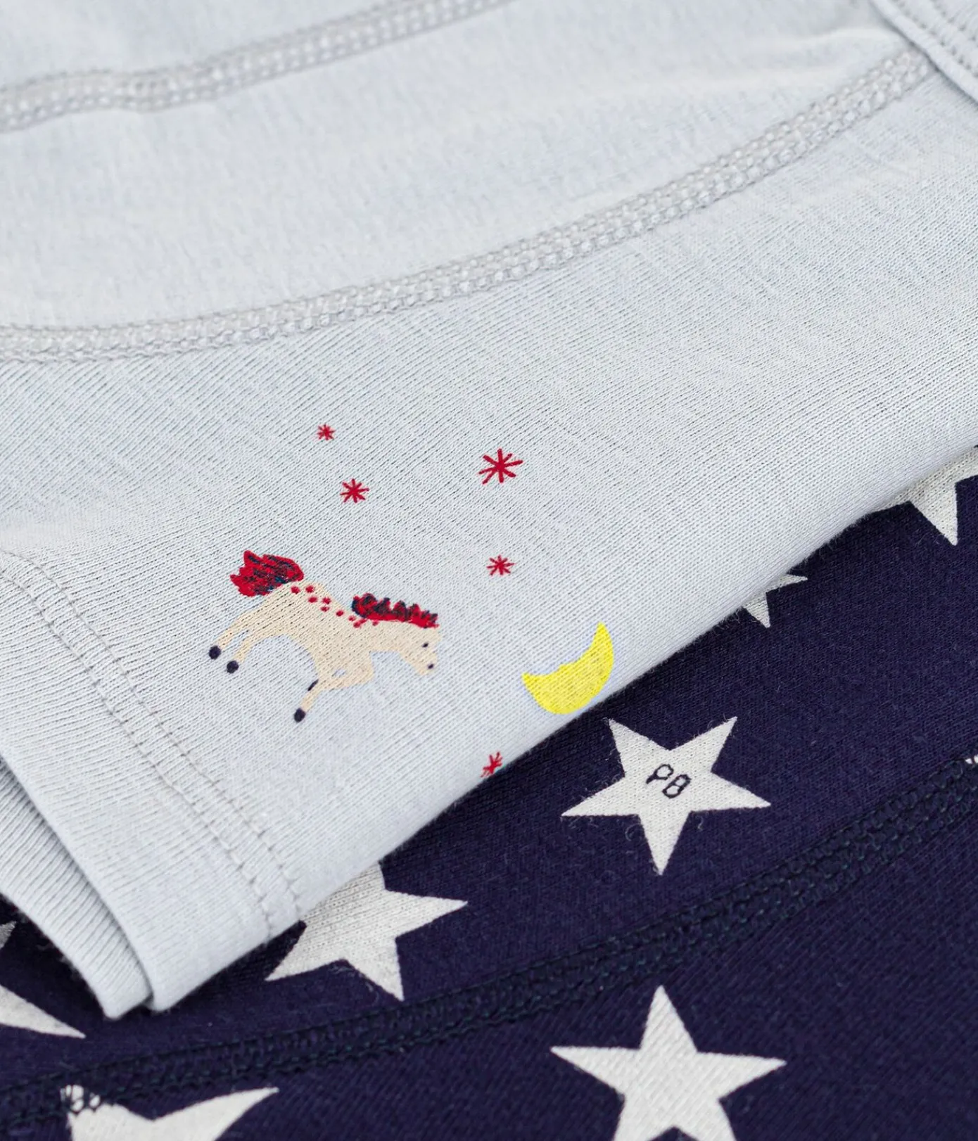 Petit Bateau Unterhosen, Boxershorts*Set Kinder-Boxershorts mit überzogenem Bund aus Baumwolle und Sternmotiv variante 1