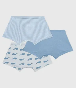 Petit Bateau Unterhosen, Boxershorts*Set Kinder-Boxershorts mit überzogenem Bund aus Baumwolle mit Walmotiv variante 1