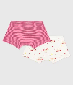 Petit Bateau Unterhosen, Boxershorts*Set Kinder-Boxershorts mit überzogenem Bund aus Baumwolle mit Pferd-Motiv variante 1