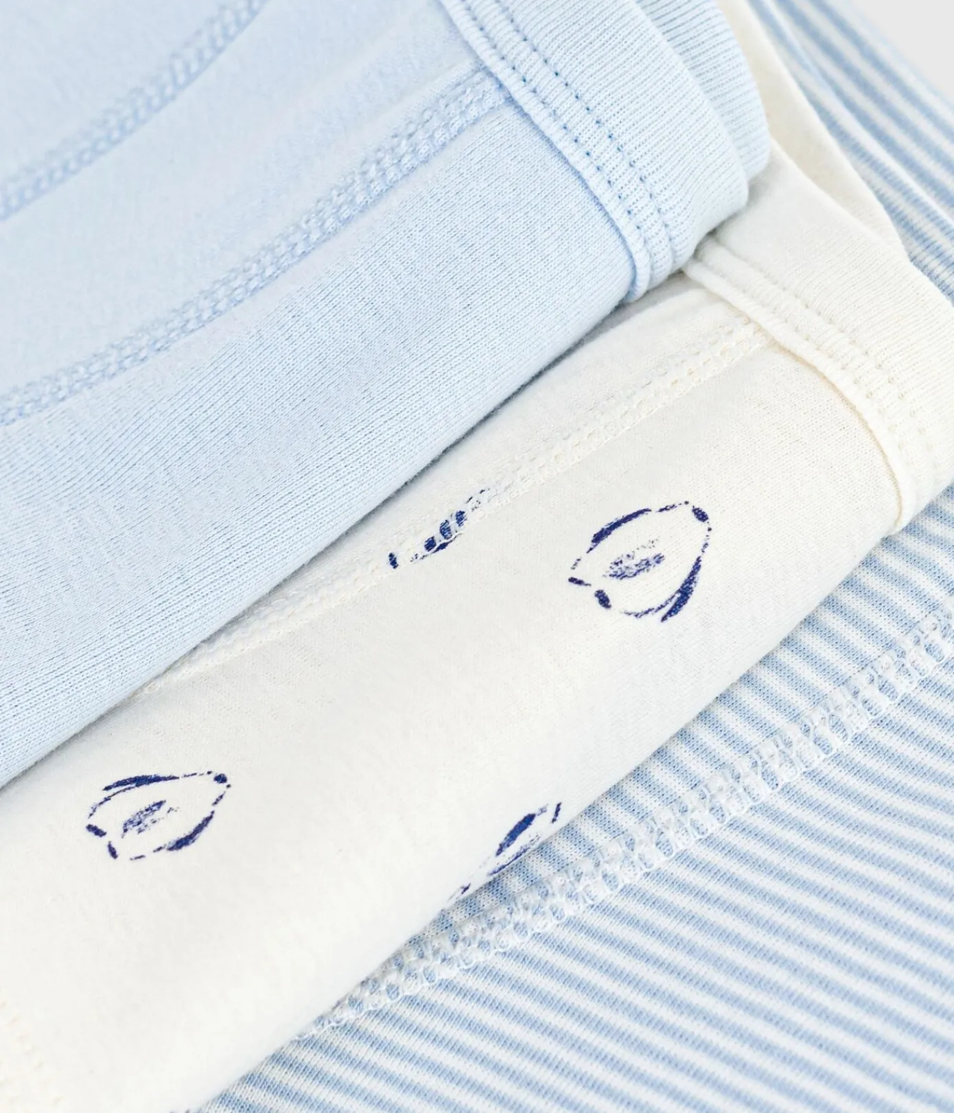 Petit Bateau Unterhosen, Boxershorts*Set Kinder-Boxershorts mit überzogenem Bund aus bedruckter Baumwolle variante 1