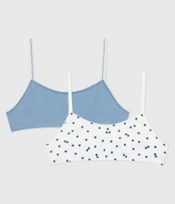 Petit Bateau Bustiers, Mädchen-Bhs*Set Kinder-Bustiers aus Baumwolle mit Apfelmotiv variante 1