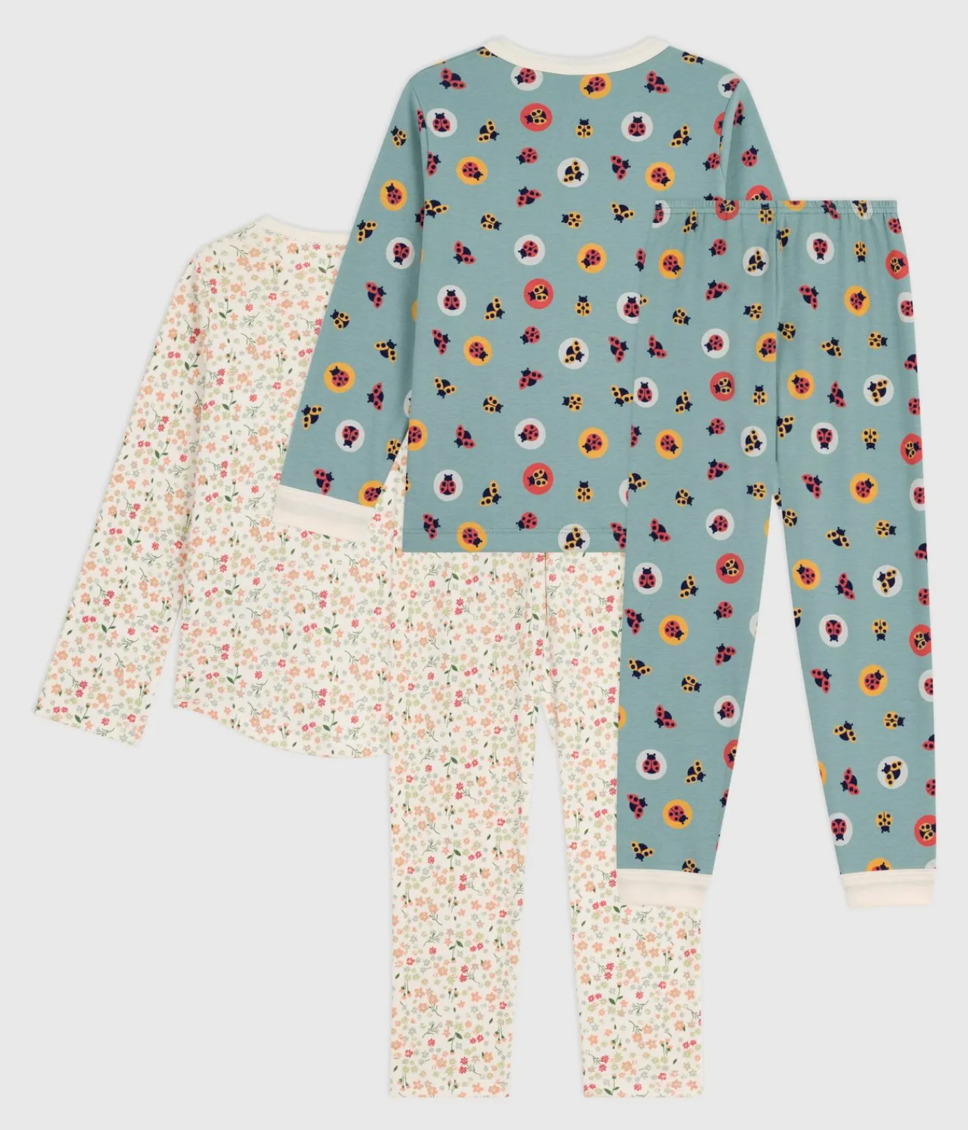 Petit Bateau Schlafanzüge, Nachthemden*Set Kinder-Pyjamas aus bedruckter Baumwolle variante 1