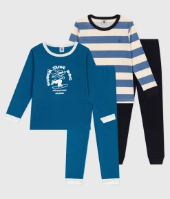 Petit Bateau Schlafanzüge, Pyjamas*Set Kinder-Pyjamas aus bedruckter Baumwolle variante 1