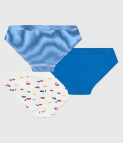 Petit Bateau Unterhosen, Boxershorts*Set Kinder-Slips aus Baumwolle mit Auto-Motiv variante 1