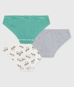 Petit Bateau Unterhosen, Boxershorts*Set Kinder-Slips aus Baumwolle mit Zebra-Motiv variante 1