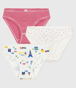 Petit Bateau Unterhosen, Shortys*Set Kinder-Slips aus Baumwolle mit Paris-Motiv variante 1