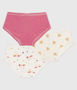 Petit Bateau Unterhosen, Shortys*Set Kinder-Slips High Waist aus bedruckter Baumwolle variante 1