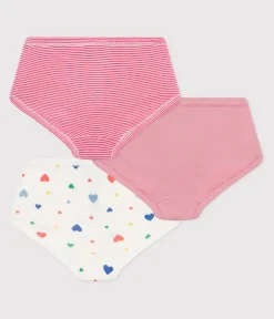 Petit Bateau Unterhosen, Shortys*Set Kinder-Slips High Waist aus Baumwolle mit Herzmotiv variante 1