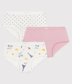 Petit Bateau Unterhosen, Shortys*Set Kinder-Slips High Waist aus Baumwolle mit Paris-Motiv variante 1