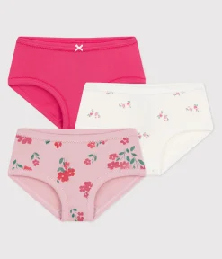 Petit Bateau Unterhosen, Shortys*Set Kinder-Slips High Waist aus Baumwolle mit Blumenmotiv variante 1