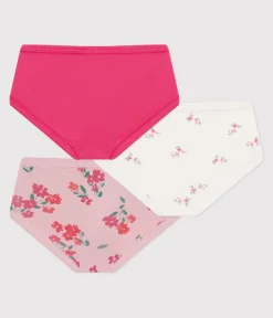 Petit Bateau Unterhosen, Shortys*Set Kinder-Slips High Waist aus Baumwolle mit Blumenmotiv variante 1