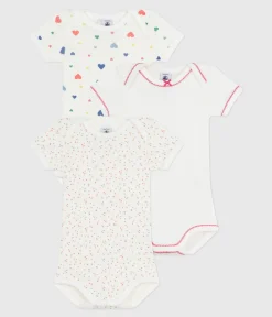 Petit Bateau Bodys*Set kurzärmeliger Baby-Bodys aus Baumwolle mit Herzmotiv variante 1