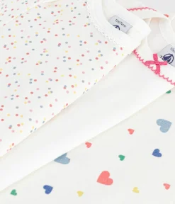 Petit Bateau Bodys*Set kurzärmeliger Baby-Bodys aus Baumwolle mit Herzmotiv variante 1