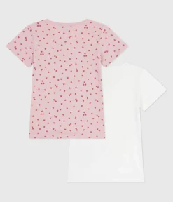 Petit Bateau Unterhemden, Tanktops|T-Shirts, Tops, Oberteile*Set kurzärmeliger Kinder-T-Shirts aus Baumwolle mit Apfelmotiv variante 1
