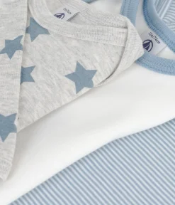 Petit Bateau Bodys*Set langärmeliger Baby-Bodys aus Baumwolle mit Sternmotiv variante 1