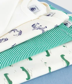 Petit Bateau Bodys*Set langärmeliger Baby-Bodys aus Baumwolle mit Tiermotiv variante 1