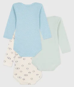 Petit Bateau Bodys*Set langärmeliger Baby-Bodys aus Baumwolle mit Pinguin-Motiv variante 1